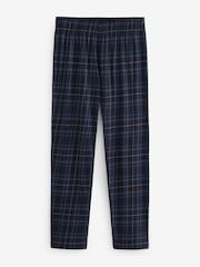 Carreaux bleu marine - Ensemble pyjama à carreaux et manches courtes 100% coton - Image 9 de 10