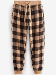 Kariert, Neutral - Kuscheliger Fleece-Pyjama für Herren, Familienkollektion - Bild 6 von 8
