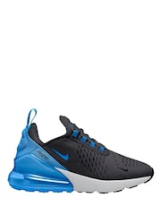 Nike Navy/Grey Youth Air Max 270 Trainers - Image 1 of 8