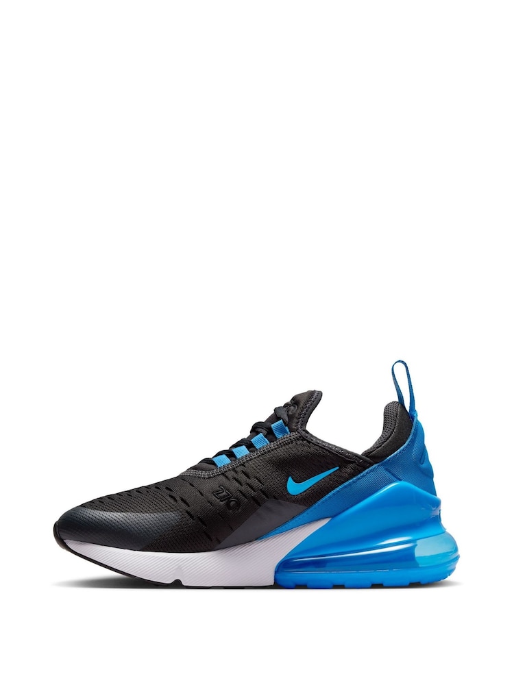 Nike Navy/Grey Youth Air Max 270 Trainers - Image 2 of 8
