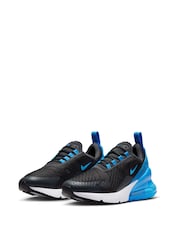 Nike Navy/Grey Youth Air Max 270 Trainers - Image 3 of 8