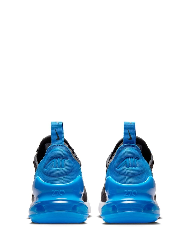 Tmavě modrá / šedá - Dětské tenisky Nike Air Max 270  - Image 4 of 8