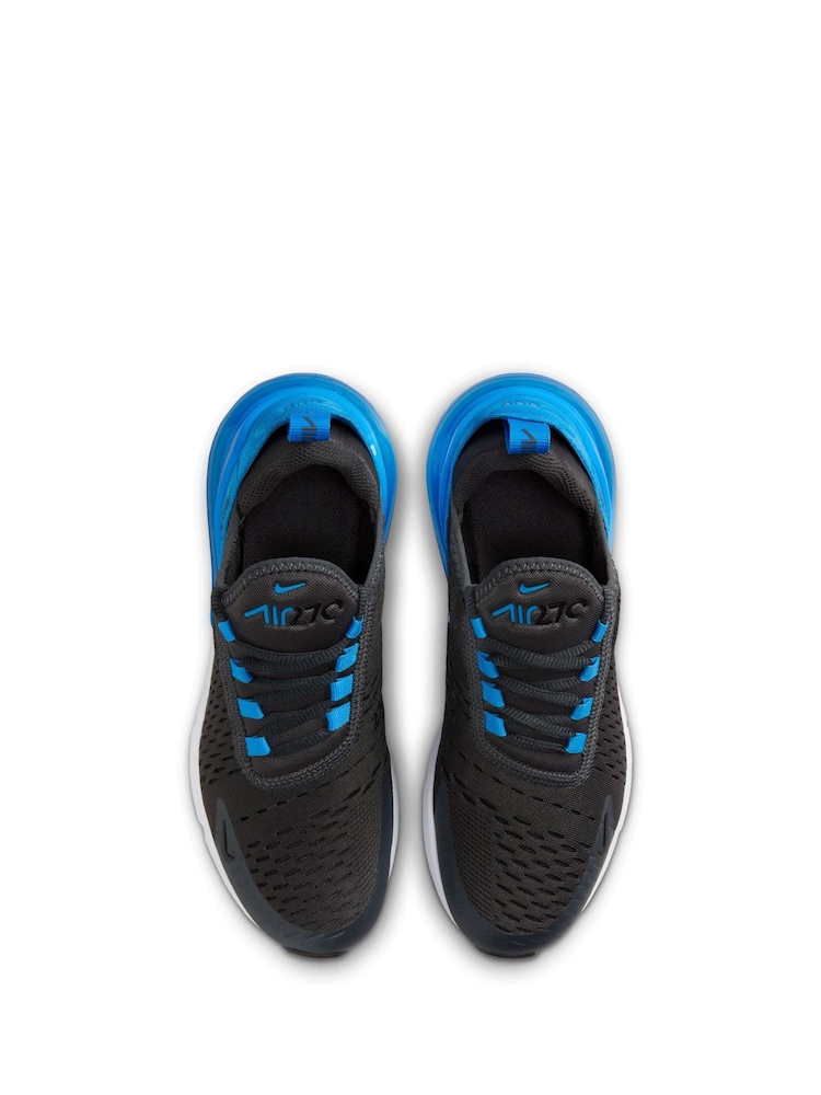 Tmavě modrá / šedá - Dětské tenisky Nike Air Max 270  - Image 5 of 8