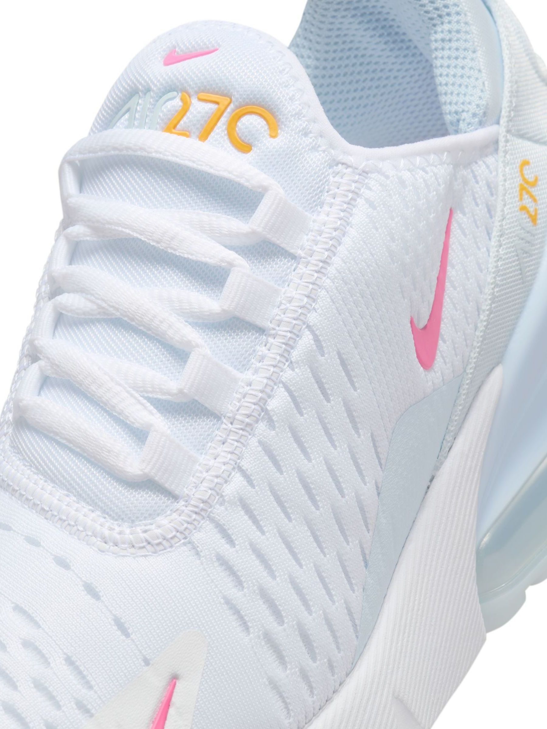 white pink blue air max 270