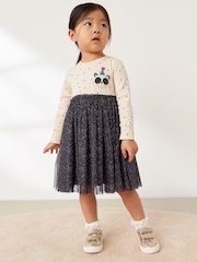 Monochrome Panda Character Tutu Dress (3mths-7yrs) - Image 1 of 6