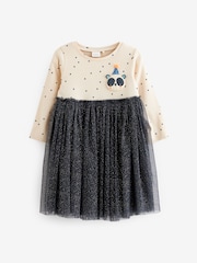 Monochrome Panda Character Tutu Dress (3mths-7yrs) - Image 5 of 6