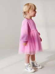 Pink Sweat Party Dress (3mths-7yrs) - Image 2 of 7