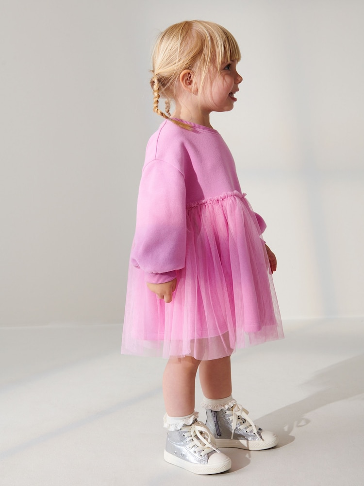 Pink Sweat Party Dress (3mths-7yrs) - Image 2 of 7