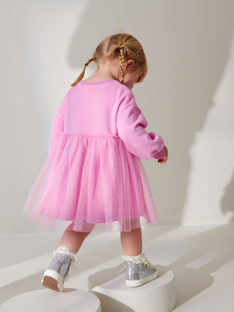 Pink Sweat Party Dress (3mths-7yrs) - Image 3 of 7