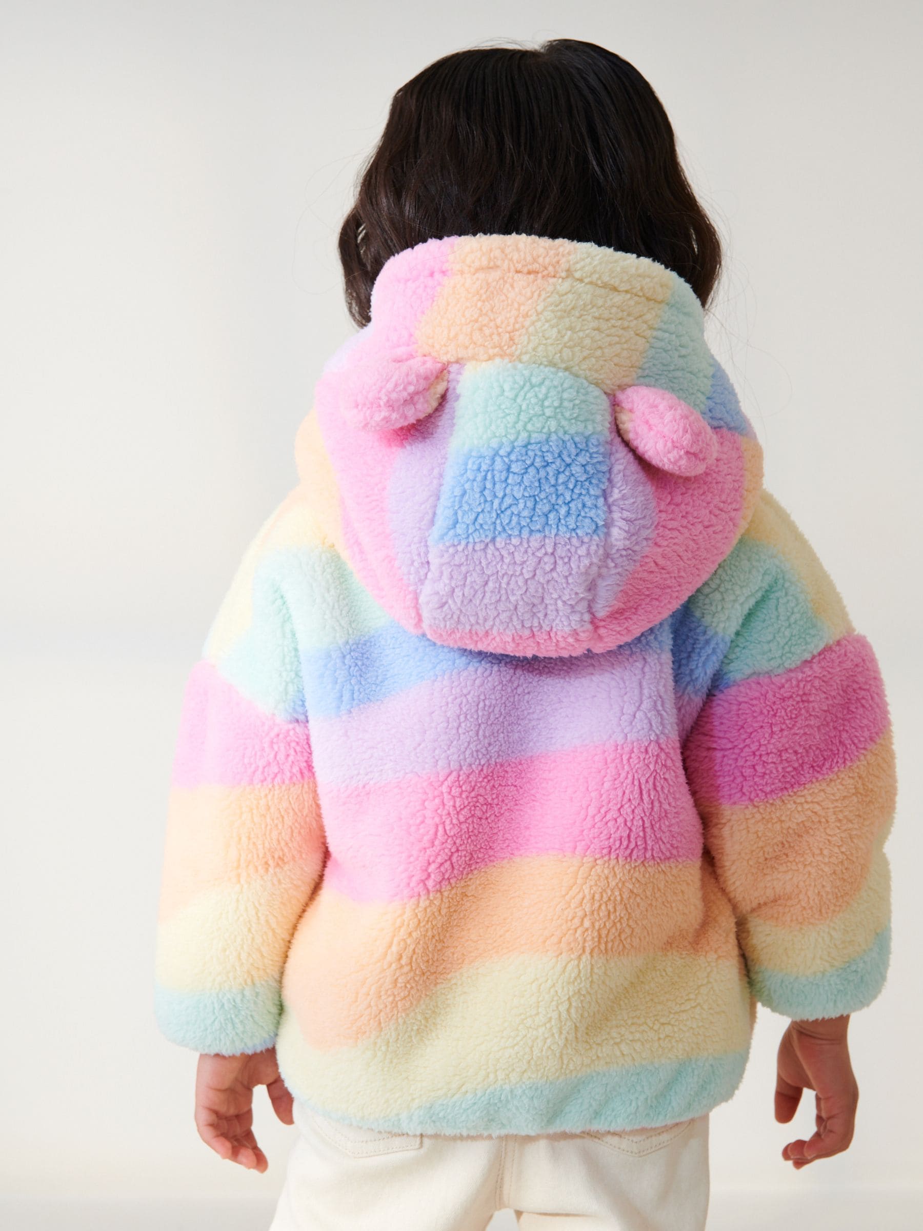 Rainbow teddy bear jacket clearance
