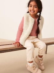 Cream Faux Fur Gilet (3mths-7yrs) - Image 2 of 6