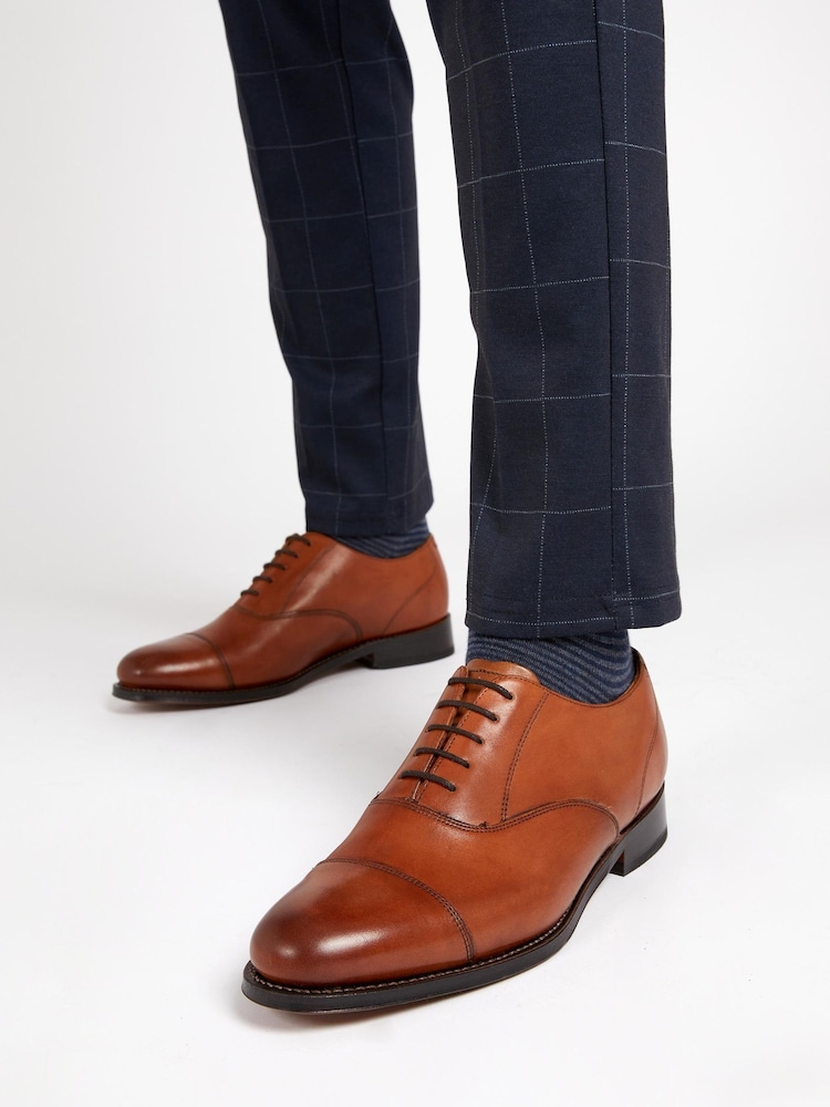 Jones Bootmaker Mens Barnet Goodyear Welted Leather Oxford Shoes - Image 1 of 6