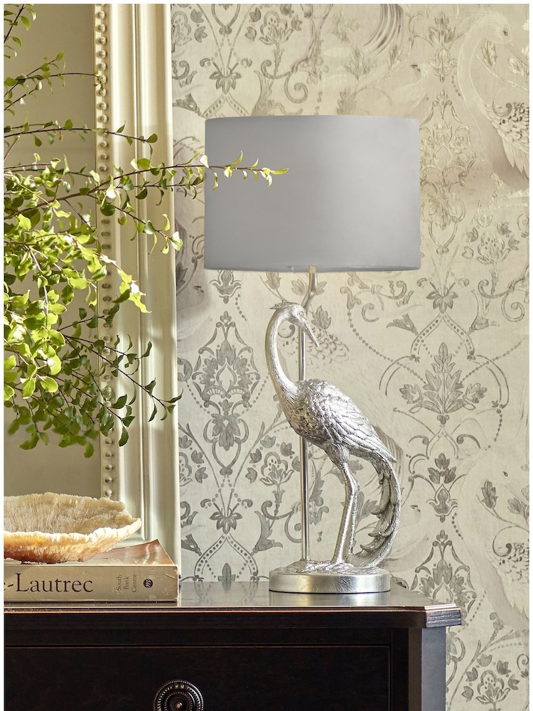 Laura Ashley Silver Tregaron Stalk Table Lamp - Image 1 of 5