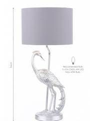 Laura Ashley Silver Tregaron Stalk Table Lamp - Image 5 of 5