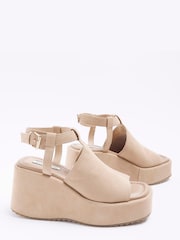 River Island Beige Wedges - Image 2 of 4