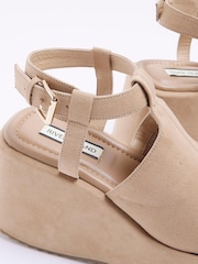 River Island Beige Wedges - Image 4 of 4