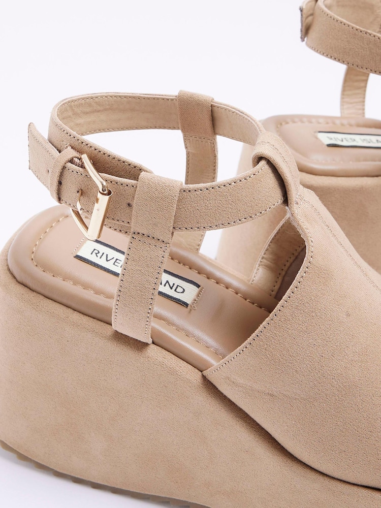 River Island Beige Wedges - Image 4 of 4