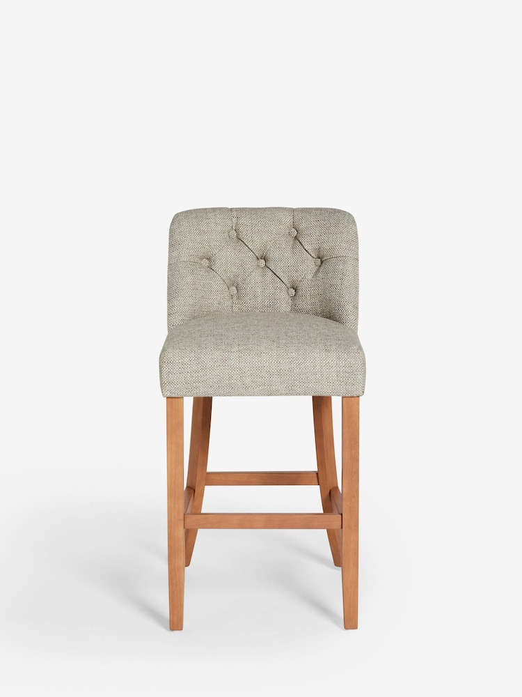 Chunky Weave Mid Natural Wolton Bar Stool - Image 2 of 7