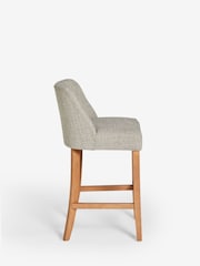 Chunky Weave Mid Natural Wolton Bar Stool - Image 4 of 7