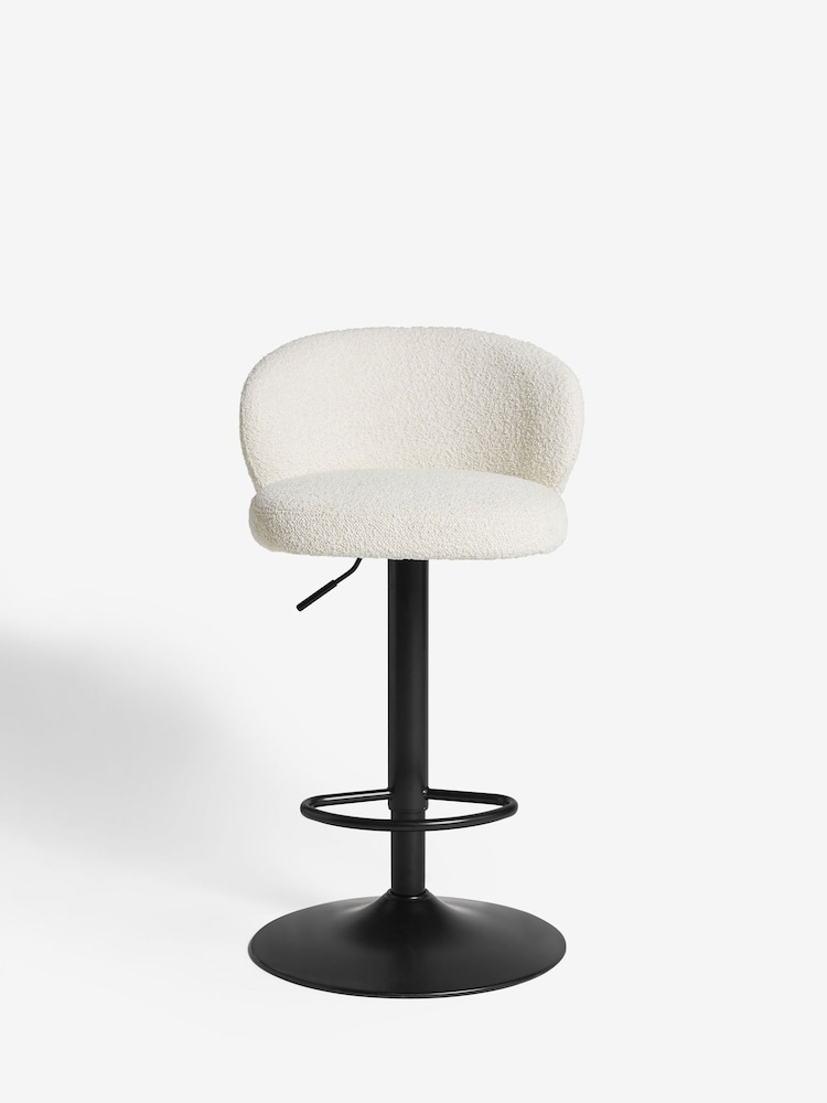 Casual Bouclé Oyster Otis Bar Stool - Image 2 of 8