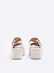 River Island Pink Girls Backless Wedge Espadrille Sandals - Image 3 of 5
