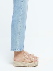 River Island Pink Girls Backless Wedge Espadrille Sandals - Image 5 of 5