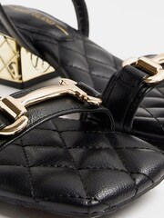 River Island Black Snaffle Block Sandals - Image 4 of 4