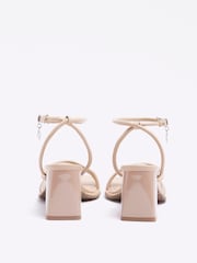River Island Beige Strappy Block Heeled Sandals - Image 2 of 4