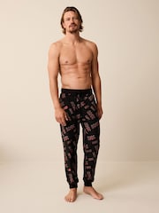 ACDC Black License Motionflex Cosy Pyjamas Bottoms - Image 2 of 8