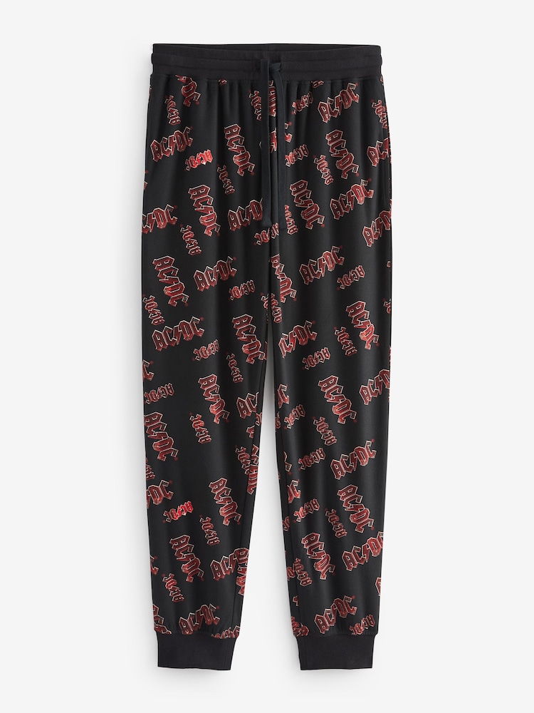 ACDC Black License Motionflex Cosy Pyjamas Bottoms - Image 6 of 8