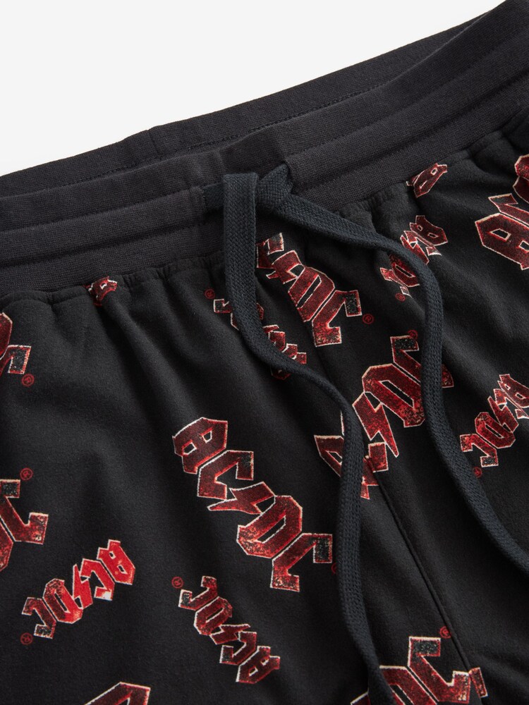 ACDC Black License Motionflex Cosy Pyjamas Bottoms - Image 7 of 8