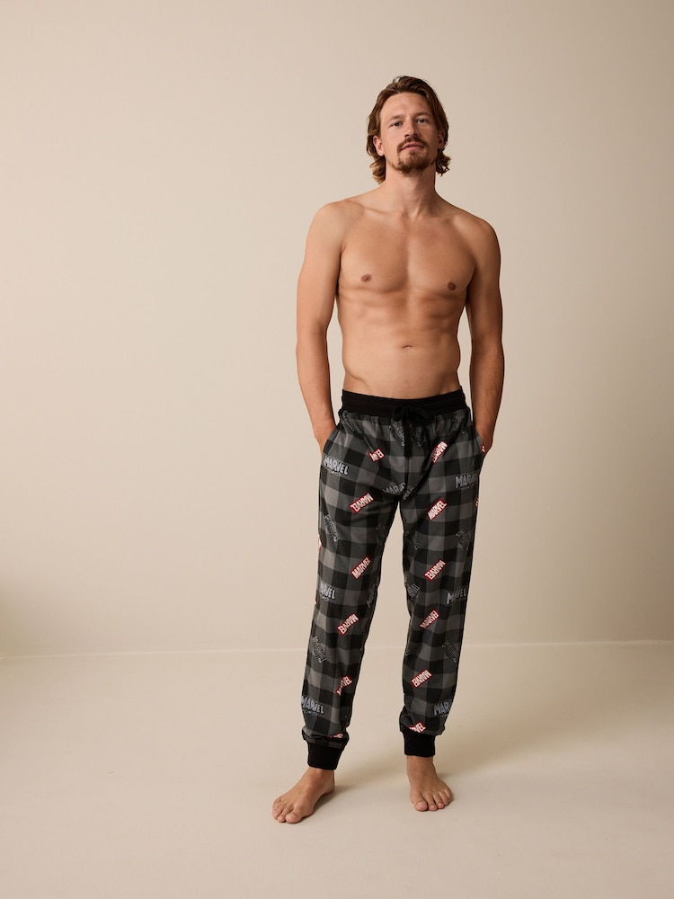 Marvel Grey License Motionflex Cosy Pyjamas Bottoms - Image 2 of 8