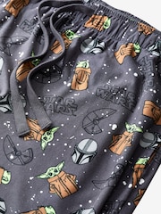 رمادي Star Wars Mandolorian - بنطلون بيجاما دافئ مريح بترخيص - صورة 7 من 7