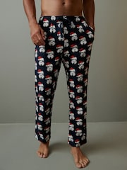 Star Wars Christmas Navy License Motionflex Cosy Pyjamas Bottoms - Image 1 of 8