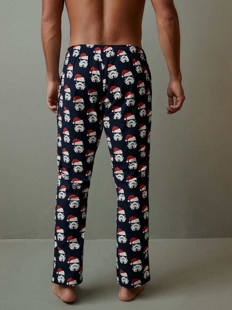 Star Wars Christmas Navy License Motionflex Cosy Pyjamas Bottoms - Image 3 of 8