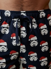 Star Wars Christmas Navy License Motionflex Cosy Pyjamas Bottoms - Image 4 of 8