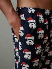 Star Wars Christmas Navy License Motionflex Cosy Pyjamas Bottoms - Image 5 of 8