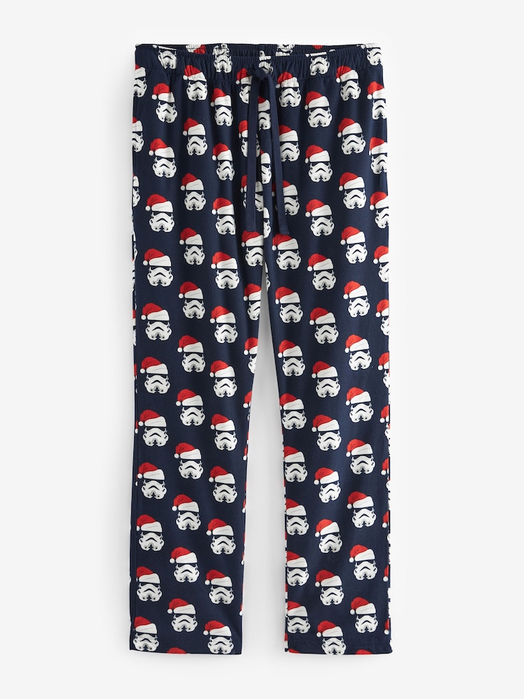Star Wars Christmas Navy License Motionflex Cosy Pyjamas Bottoms - Image 6 of 8