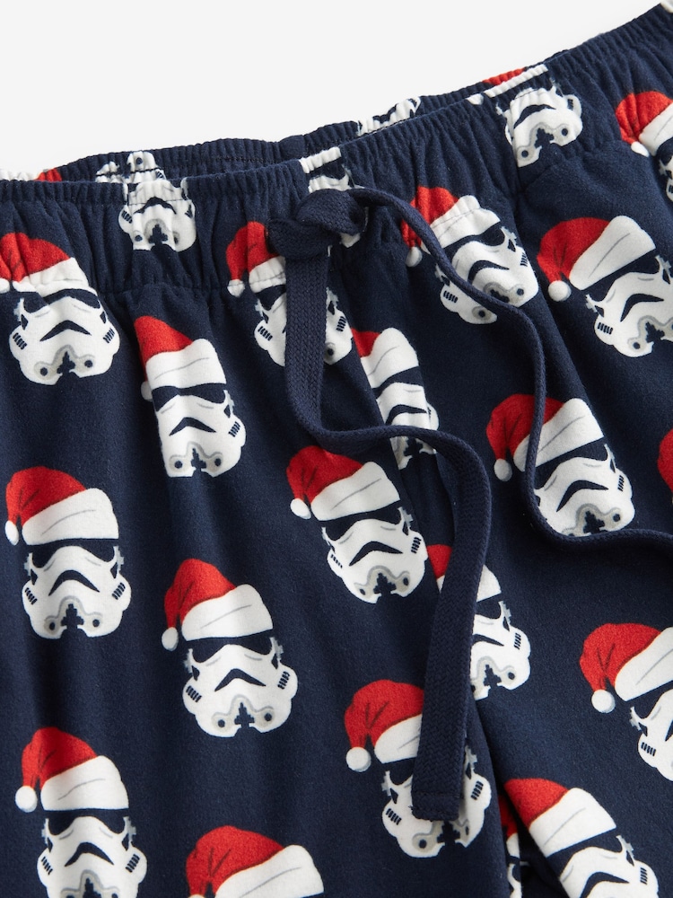 Star Wars Christmas Navy License Motionflex Cosy Pyjamas Bottoms - Image 7 of 8