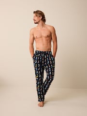 Subbuteo Navy Blue License Motionflex Cosy Pyjama Bottoms - Image 1 of 8