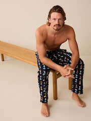 Subbuteo Navy Blue License Motionflex Cosy Pyjama Bottoms - Image 3 of 8