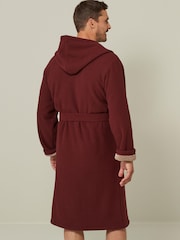 Red Borg Lined Hooded Dressing Gown - Image 2 of 7