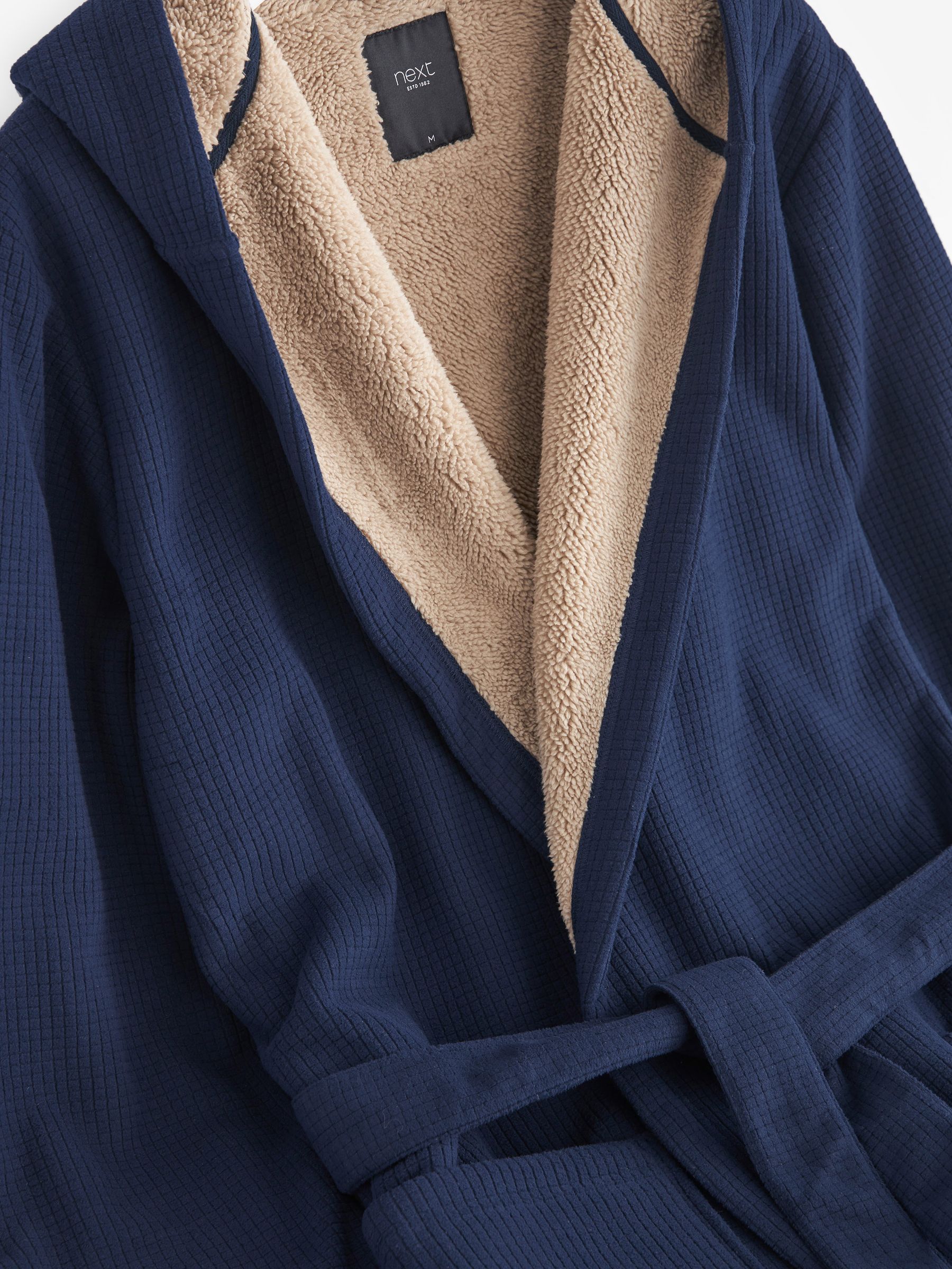 Next mens hooded dressing gown outlet