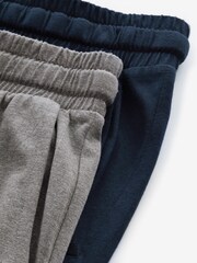Navy Blue/Grey Open 2 Pack Lasting Fresh Cotton Rich Pyjama Bottoms - Image 10 of 11