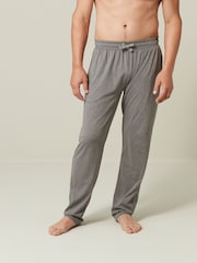 Navy Blue/Grey Open 2 Pack Lasting Fresh Cotton Rich Pyjama Bottoms - Image 2 of 11