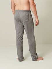 Navy Blue/Grey Open 2 Pack Lasting Fresh Cotton Rich Pyjama Bottoms - Image 3 of 11