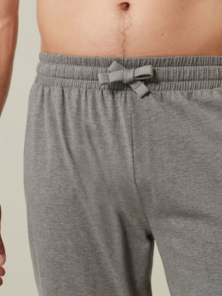 Navy Blue/Grey Open 2 Pack Lasting Fresh Cotton Rich Pyjama Bottoms - Image 6 of 11