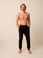 Black Thermal Fleece Cuffed Pyjama Bottoms - Image 2 of 6