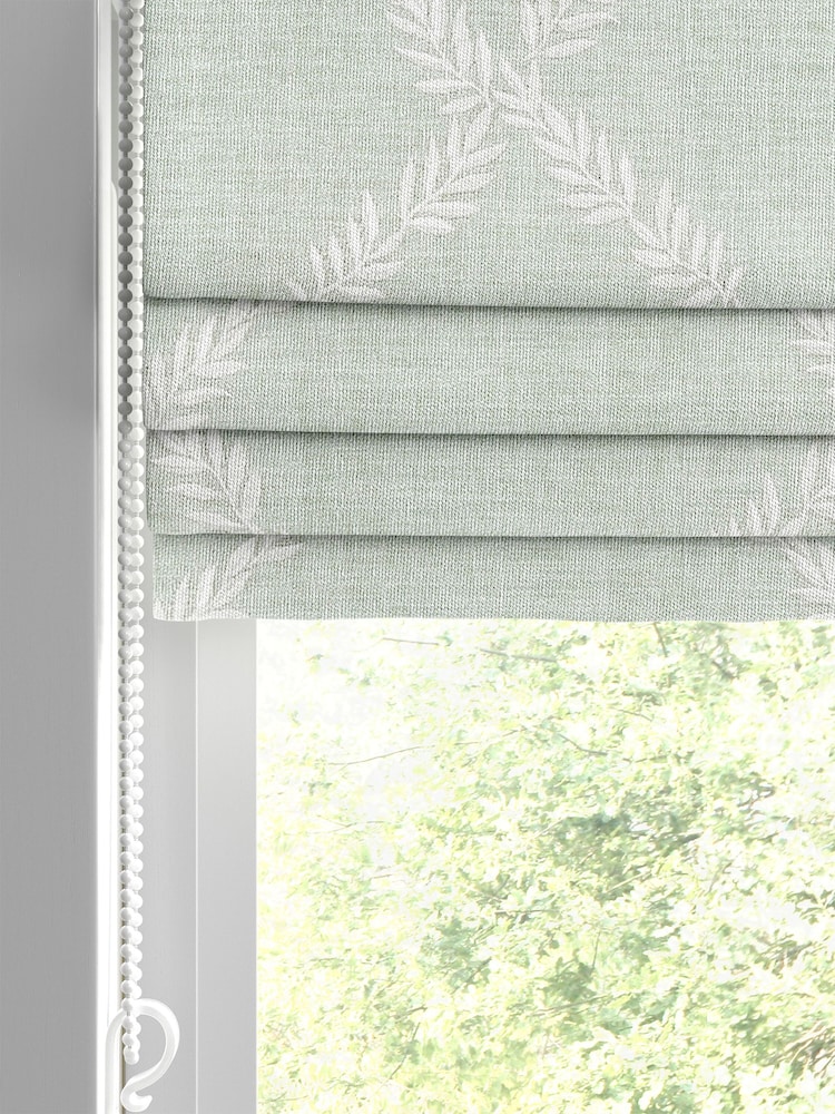 Laura Ashley Blue Pennorth Made to Measure Roman Blinds - Image 2 of 6