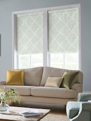 Laura Ashley Blue Pennorth Made to Measure Roman Blinds - Image 5 of 6